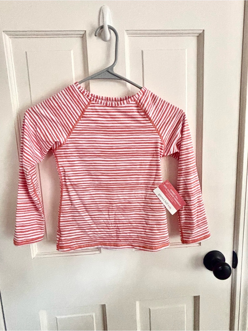 Garnet Hill Striped Kids Long Sleeve SPF 50 Water Shirt